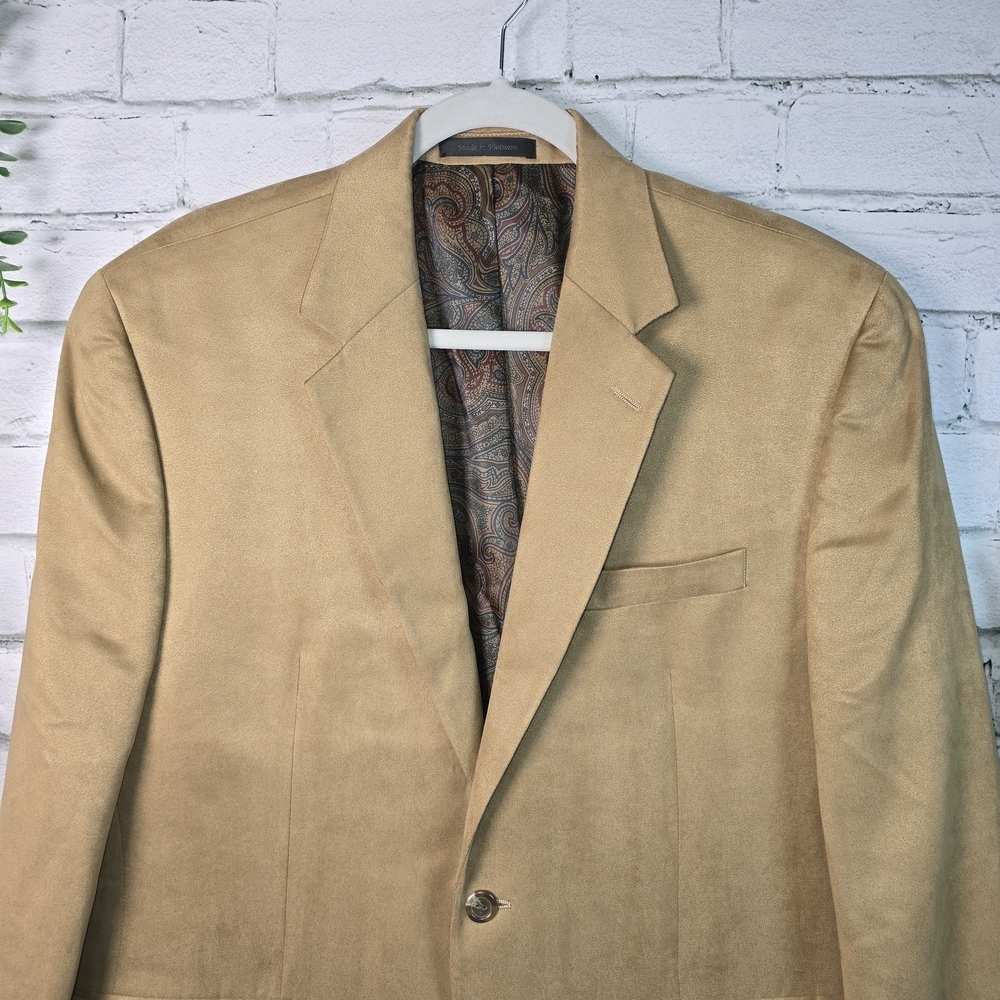 LAUREN RALPH LAUREN CAMEL COLOR BLAZER MENS SIZE 40R - Picture 2 of 9